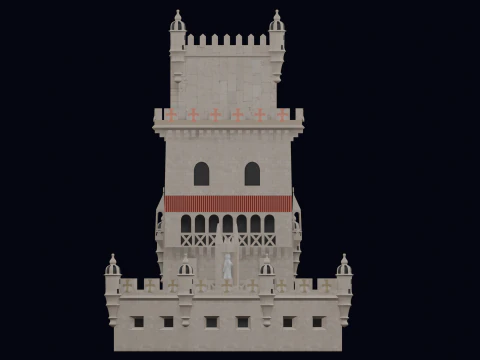 BELEM TOWER PORTUGAL 3D Model