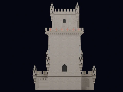 BELEM TOWER PORTUGAL 3D Model