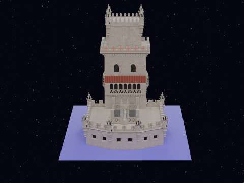 BELEM TOWER PORTUGAL 3D Model