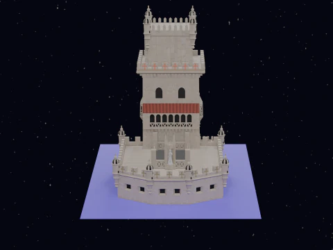 BELEM TOWER PORTUGAL 3D Model