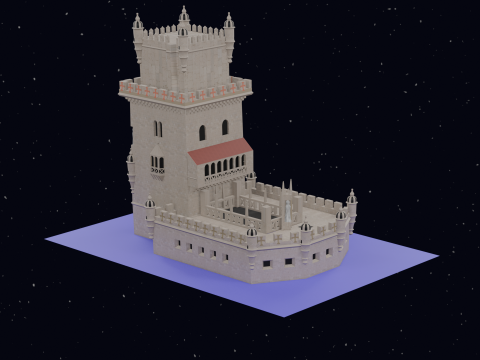 BELEM TOWER PORTUGAL 3D Model
