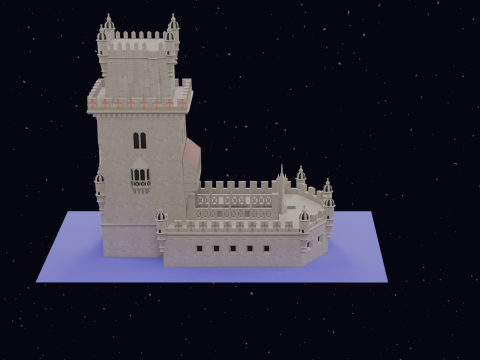 BELEM TOWER PORTUGAL 3D Model