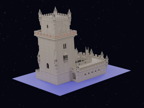 BELEM TOWER PORTUGAL 3D Model