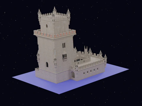 BELEM TOWER PORTUGAL 3D Model