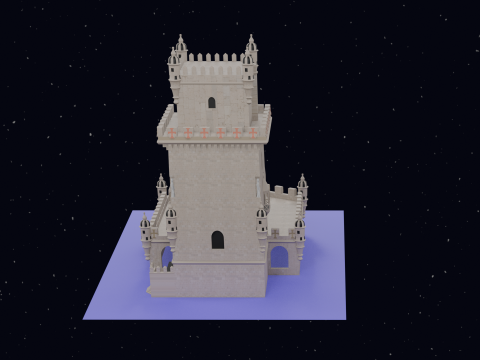 BELEM TOWER PORTUGAL 3D Model