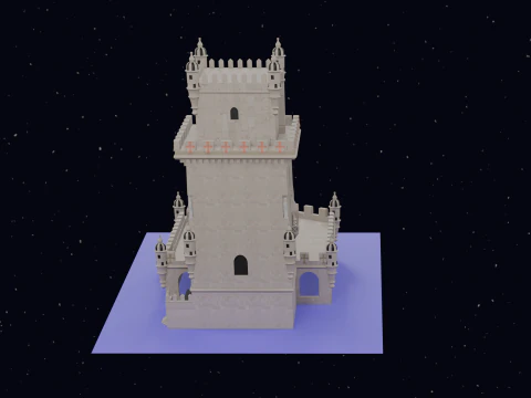 BELEM TOWER PORTUGAL 3D Model
