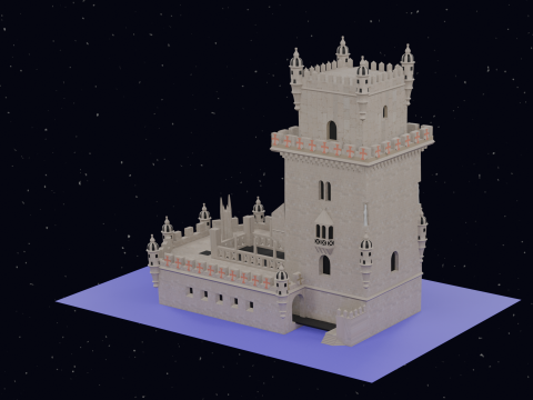 BELEM TOWER PORTUGAL 3D Model