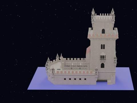 BELEM TOWER PORTUGAL 3D Model