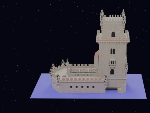 BELEM TOWER PORTUGAL 3D Model