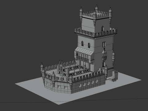 BELEM TOWER PORTUGAL 3D Model
