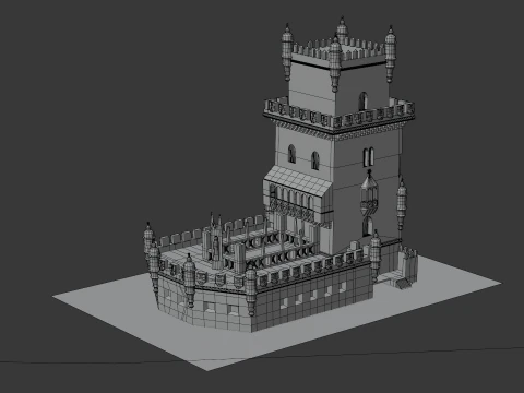 BELEM TOWER PORTUGAL 3D Model
