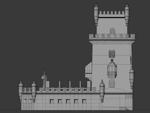 BELEM TOWER PORTUGAL 3D Model