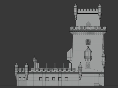 BELEM TOWER PORTUGAL 3D Model