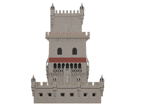 BELEM TOWER PORTUGAL 3D Model