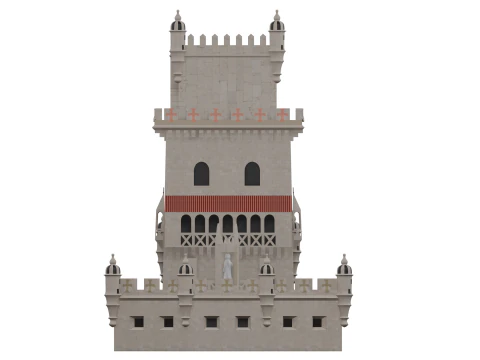 BELEM TOWER PORTUGAL 3D Model