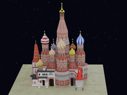 ST BASILS CATHEDRAL MOSCOW Modelo 3D