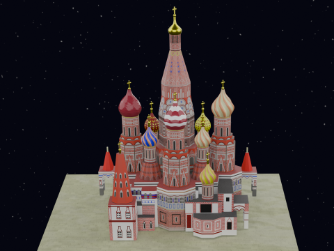 ST BASILS CATHEDRAL MOSCOW Modelo 3D