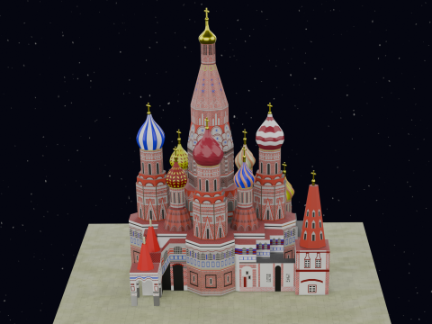 ST BASILS CATHEDRAL MOSCOW Modelo 3D
