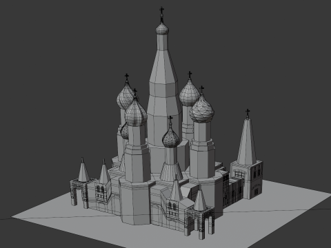 ST BASILS CATHEDRAL MOSCOW Modelo 3D