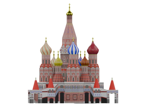ST BASILS CATHEDRAL MOSCOW 3D Model