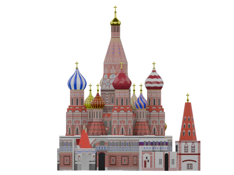 ST BASILS CATHEDRAL MOSCOW 3D Model