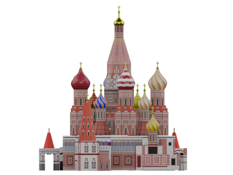 ST BASILS CATHEDRAL MOSCOW 3D Model