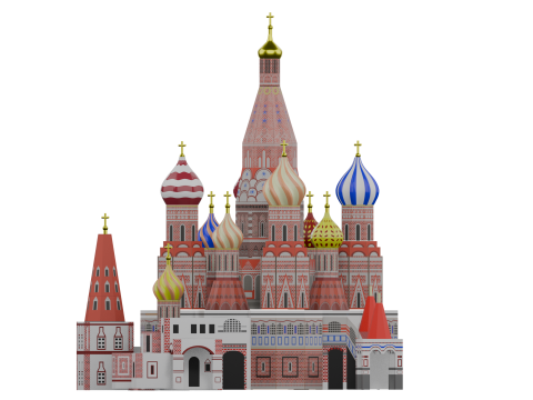ST BASILS CATHEDRAL MOSCOW Modelo 3D