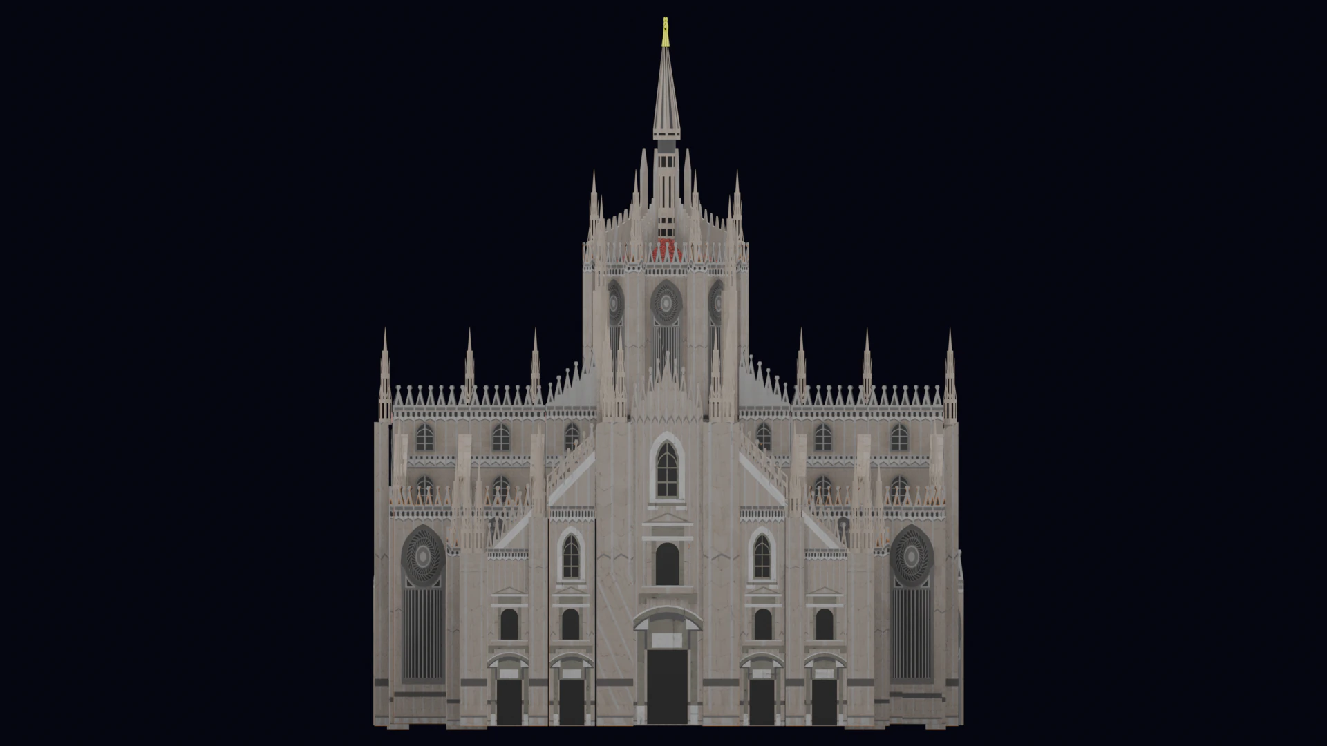 MILAN CATHEDRAL 3D Model .c4d .max .obj .3ds .fbx .stl .blend 