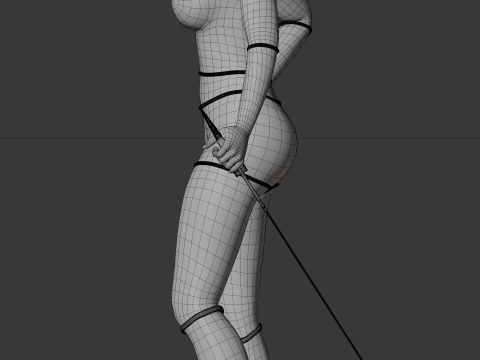 WARRIOR WOMAN 3D Model