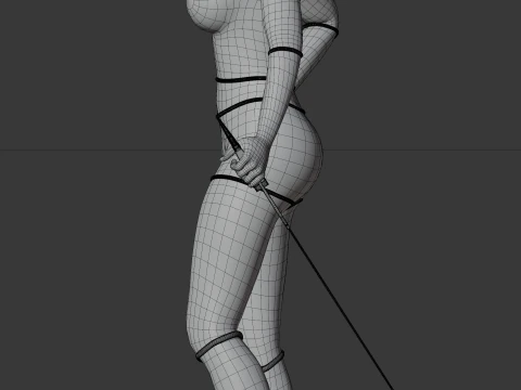 WARRIOR WOMAN 3D Model