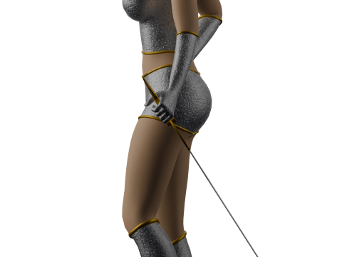 WARRIOR WOMAN 3D Model