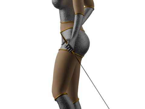 WARRIOR WOMAN 3D Model