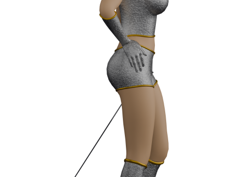 WARRIOR WOMAN 3D Model
