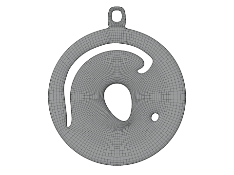 JOHNNY MEDAL ART JEWEL 3D Model