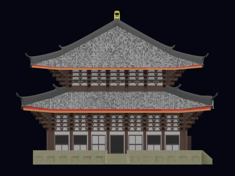 GRAND BUDDHA TODAI-JI TEMPLE JAPAN 3D Model