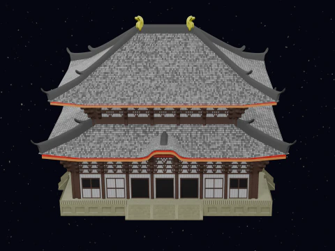 GRAND BUDDHA TODAI-JI TEMPLE JAPAN 3D Model