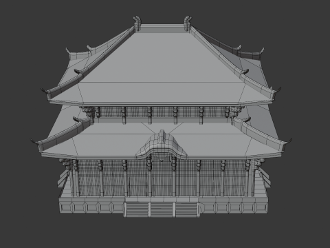 GRAND BUDDHA TODAI-JI TEMPLE JAPAN 3D Модель
