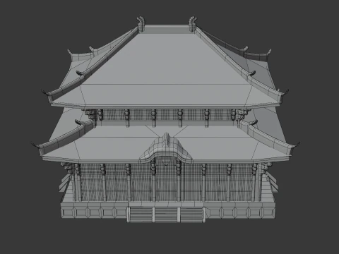 GRAND BUDDHA TODAI-JI TEMPLE JAPAN 3D Model