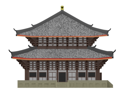 GRAND BUDDHA TODAI-JI TEMPLE JAPAN 3D Модель
