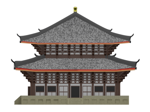 GRAND BUDDHA TODAI-JI TEMPLE JAPAN 3D Модель
