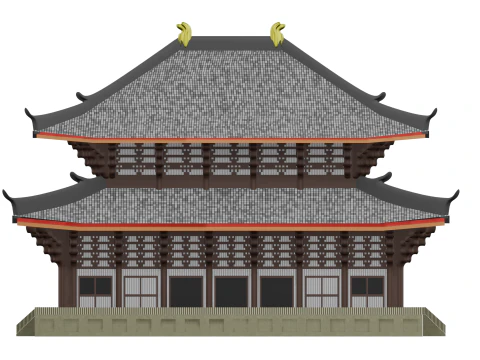 GRAND BUDDHA TODAI-JI TEMPLE JAPAN 3D Model