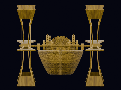 LEONARDO DA VINCI PADDLE BOAT Modelo 3D