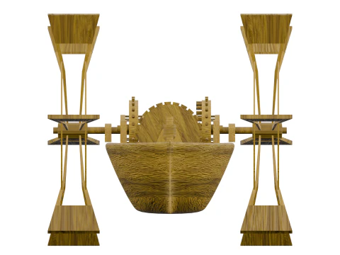 LEONARDO DA VINCI PADDLE BOAT 3D Model