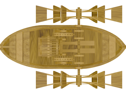 LEONARDO DA VINCI PADDLE BOAT Modelo 3D