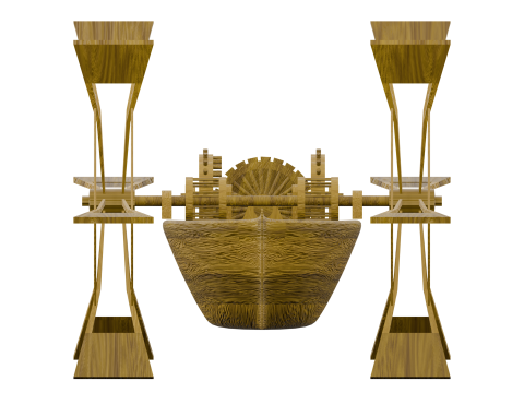 LEONARDO DA VINCI PADDLE BOAT Modelo 3D
