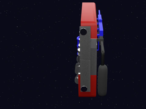 MOTOR DE 4 CURSOS Modelo 3D