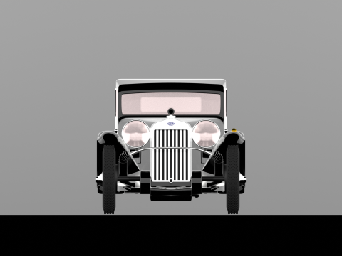 DELAGE D8 SS SEDANCA COUPE 1933 3D Model