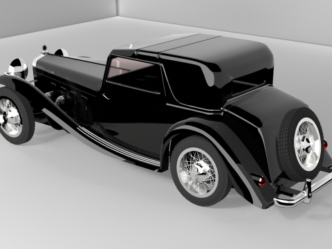 DELAGE D8 SS SEDANCA COUPE 1933 3D Model