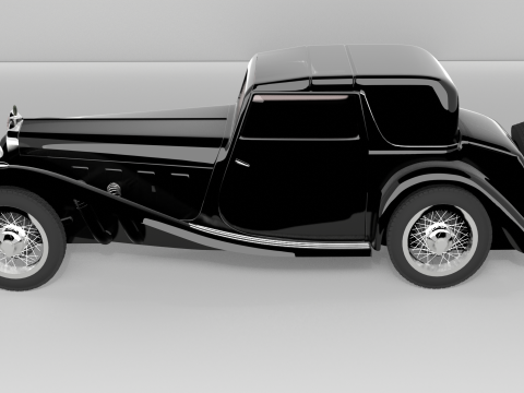 DELAGE D8 SS SEDANCA COUPE 1933 3D Model