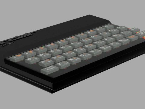 SINCLAIR ZX SPECTRUM 1982 3D Model